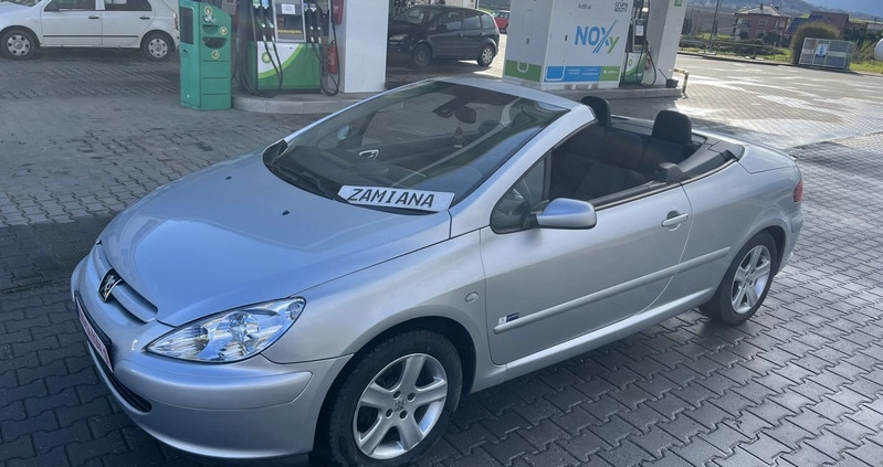 Peugeot 307 CC cena 9800 przebieg: 170000, rok produkcji 2004 z Mikołajki małe 742